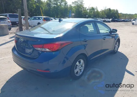 2014 Hyundai Elantra Se из США, поврежденный, VIN KMHDH4AE3EU162809